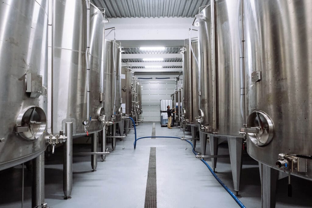 Cuves de fabrication de l'huile d'olive bio Papillon